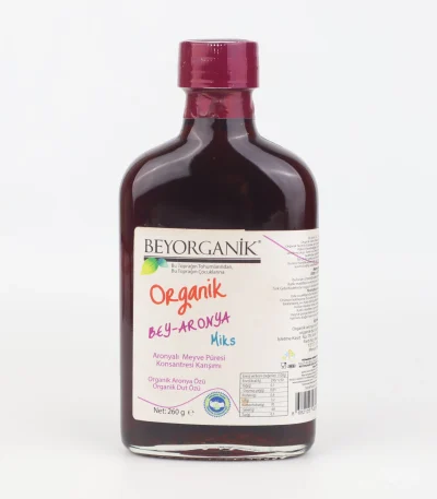 Organik Bey Aronya Mix gerçek meyve parçacıklı 260 gr