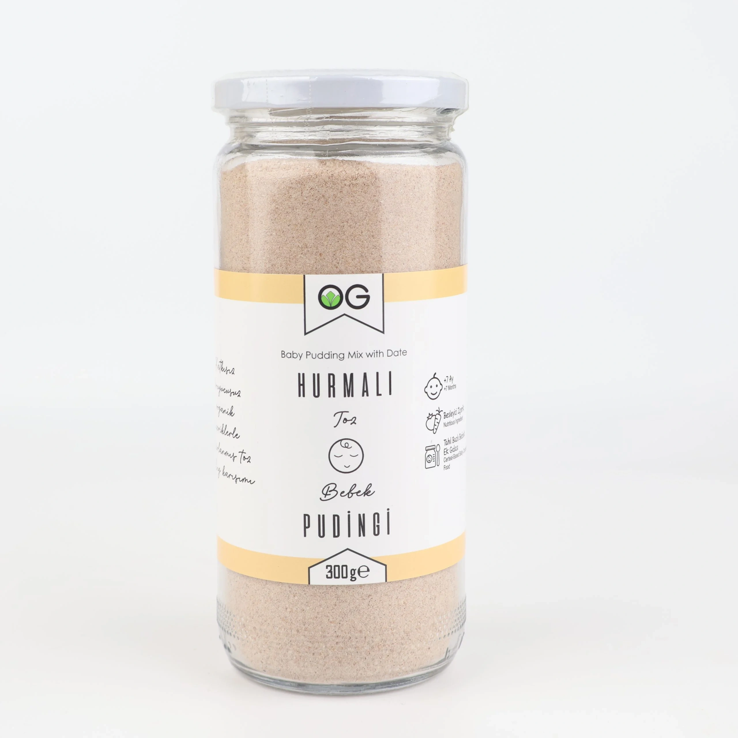 HURMALI BEBEK PUDINGI 300 GR +7 AY Hurmalı Bebek Pudingi 300 Gr +7 Ay