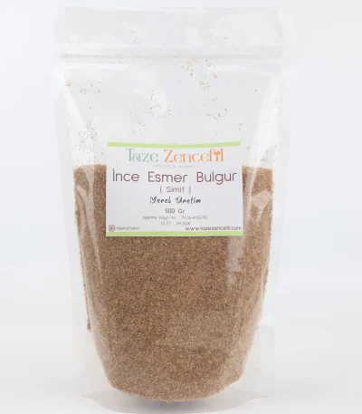 Taze Zencefil İnce Esmer Bulgur Simit 500 Gr yerel üretim paketli ürün görseli