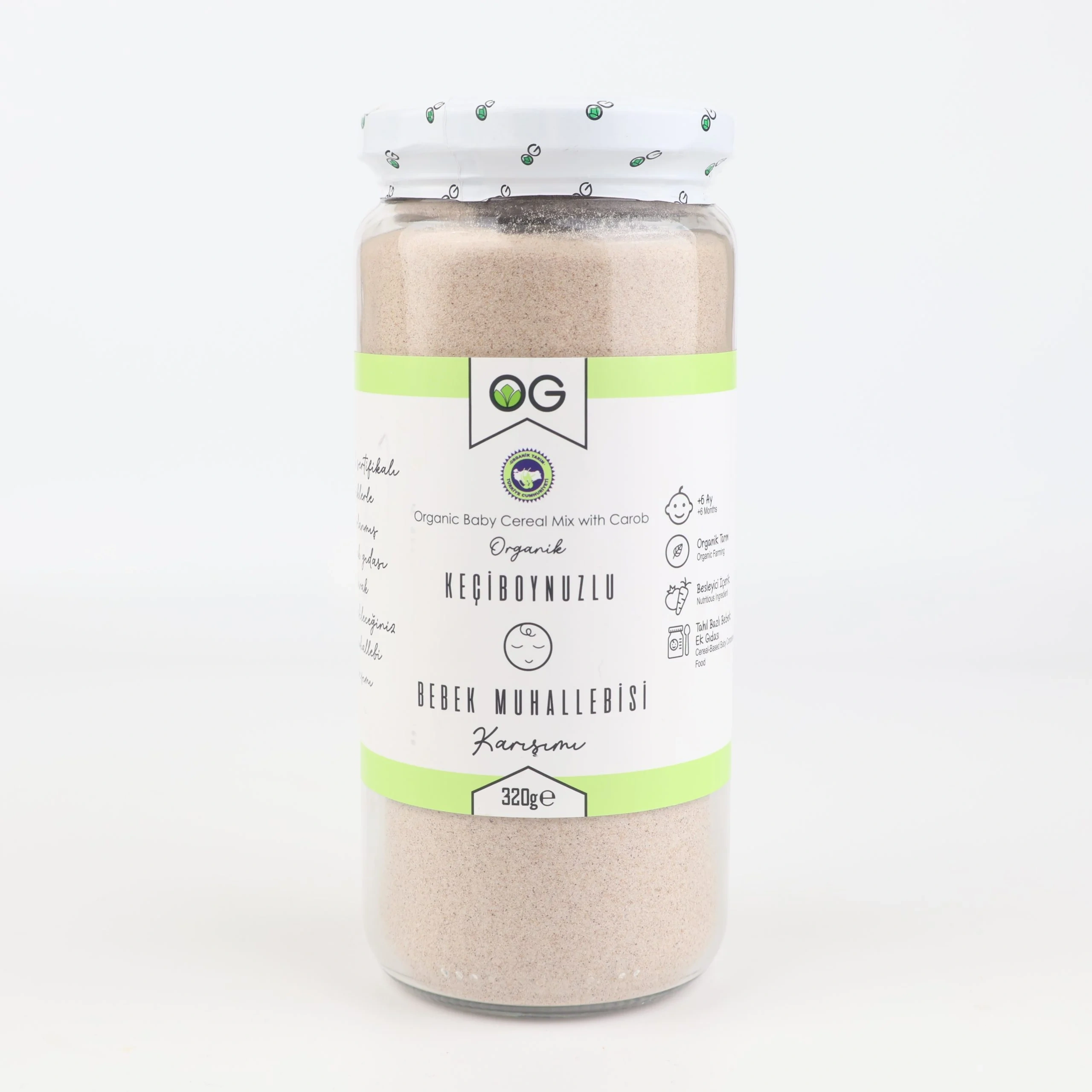 ORGANIK KECIBOYNUZLU BEBEK MUHALLEBISI 320 GR Organik Keçiboynuzlu Bebek Muhallebisi Karışımı 320 Gr