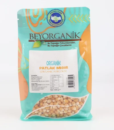 Organik Patlak Mısır 500 gr