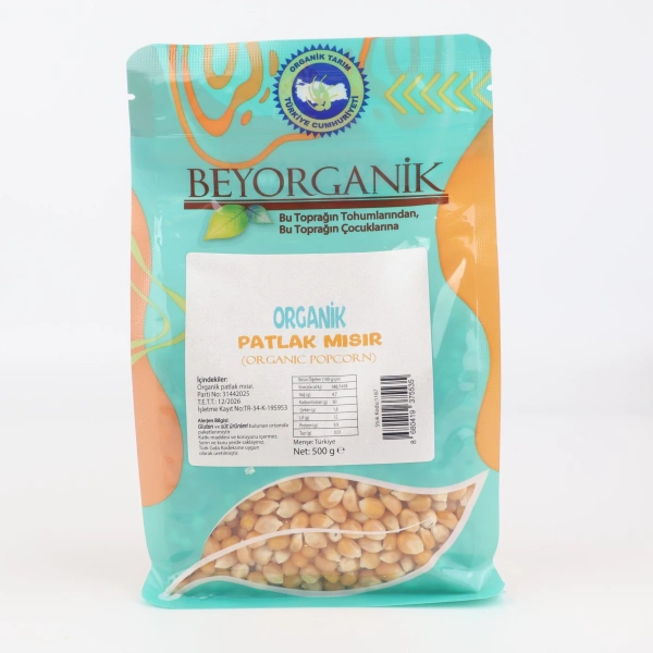 Organik Patlak Mısır 500 gr
