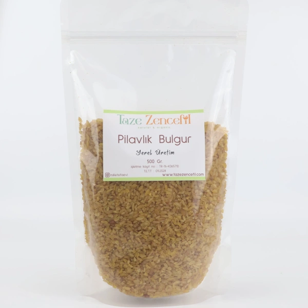 Taze Zencefil Pilavlık Bulgur 500 Gr yerel üretim paketli ürün görseli