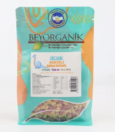 Organik Sebzeli Çocuk Makarna 240 gr