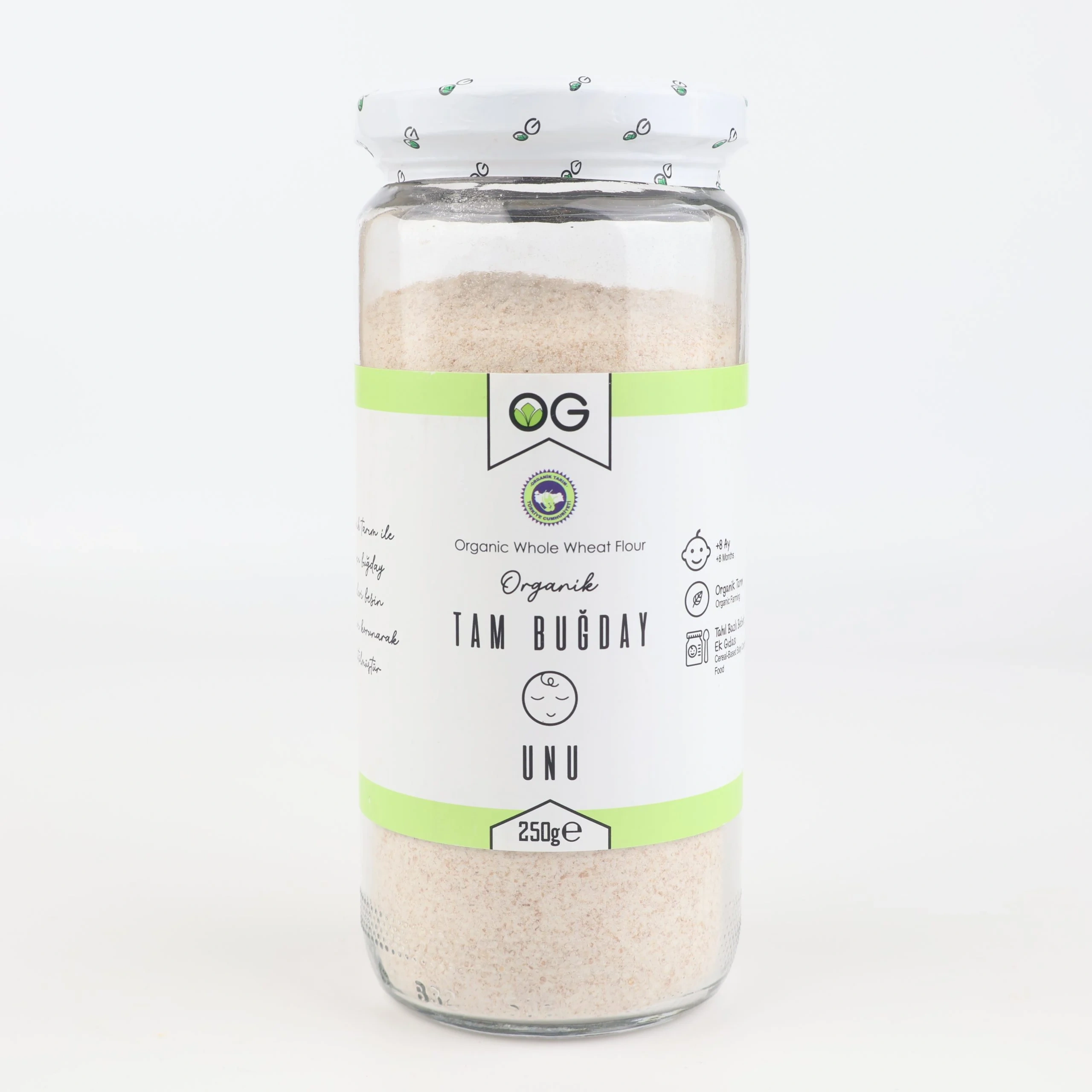 ORGANIK TAM BUGDAY UNU 250 GR +8 AY Organik Tam Buğday Unu 250 Gr +8 Ay