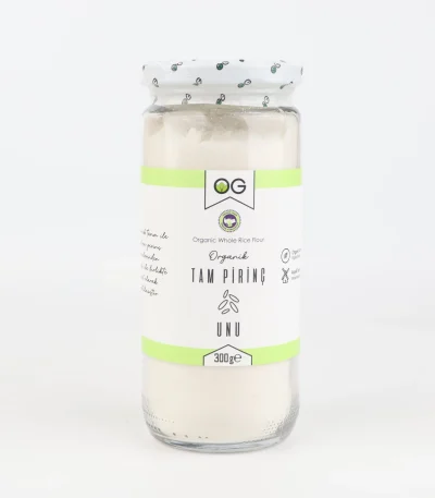 Organik Tam Pirinç Unu 300 Gr